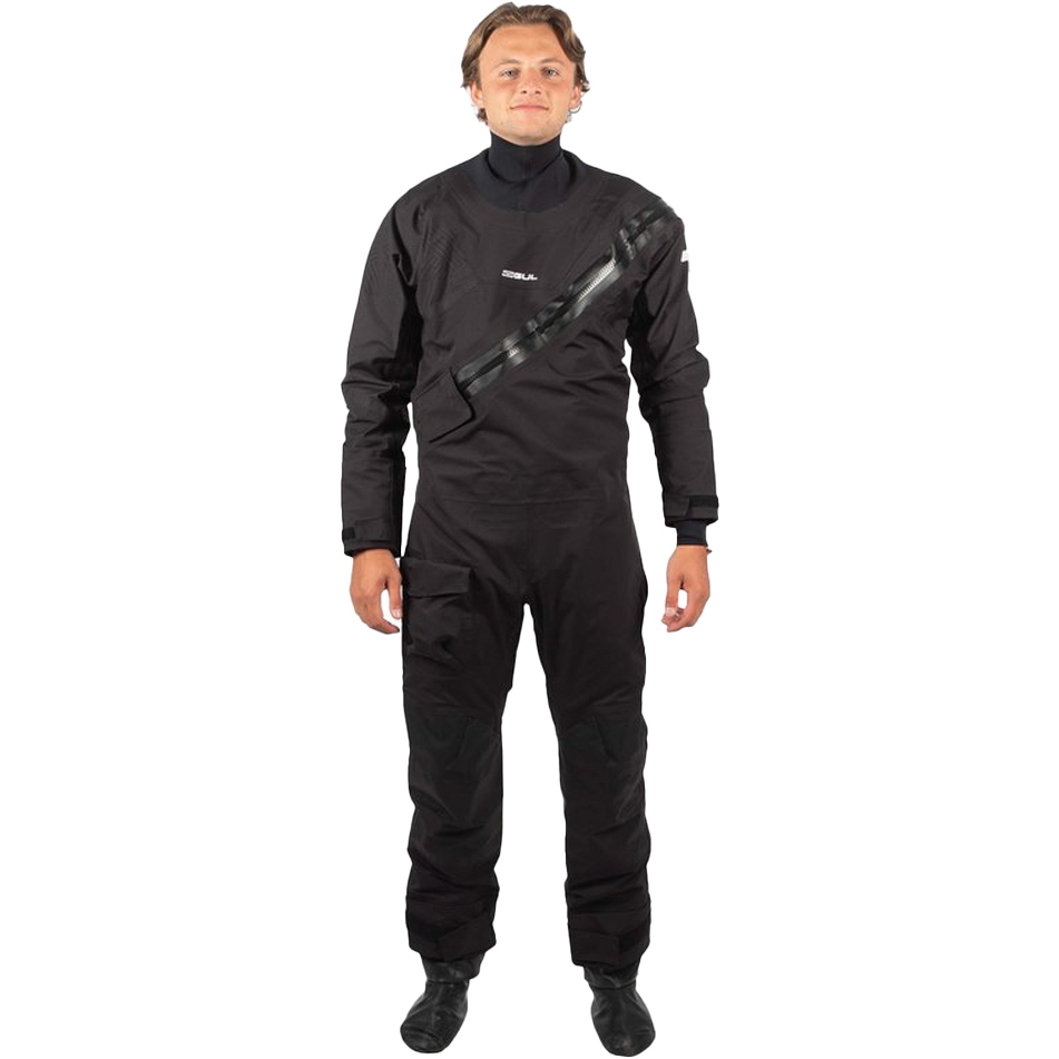 2025 Gul Mens Dartmouth Eclip Zip Drysuit & Underfleece GM0378-B9 - Black